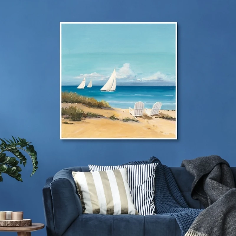 Setting Sail Framed Canvas Art Print