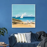 Setting Sail Framed Canvas Art Print