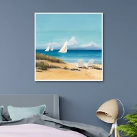 Setting Sail Framed Canvas Art Print