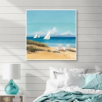 Setting Sail Framed Canvas Art Print