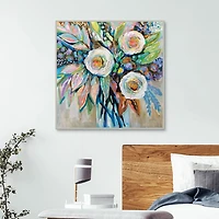 Curious Bouquet Framed Canvas Art Print