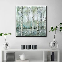 Spring Forest Framed Canvas Art Print