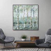Spring Forest Framed Canvas Art Print