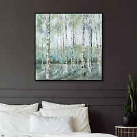 Spring Forest Framed Canvas Art Print