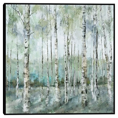 Spring Forest Framed Canvas Art Print