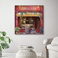 Vins De Paris Framed Canvas Art Print