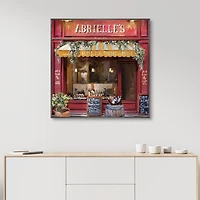 Vins De Paris Framed Canvas Art Print