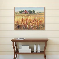 Country Views Framed Canvas Art Print