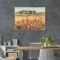Country Views Framed Canvas Art Print