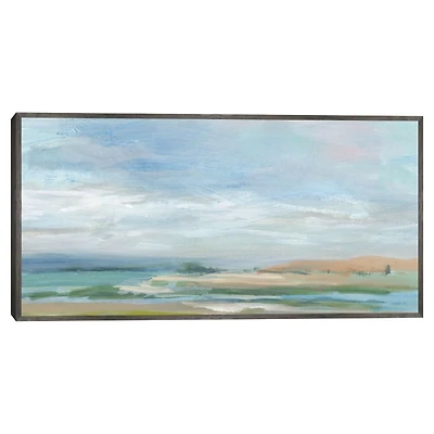 Sky From The Bay Framed Canvas Art Print