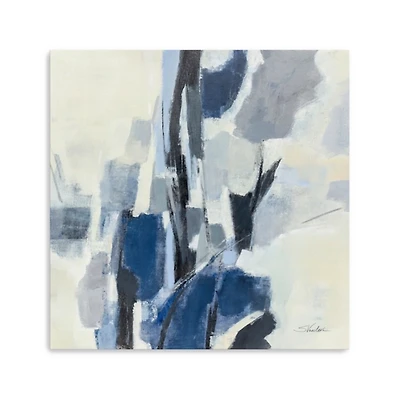 Indigo Mosaic Canvas Art Print