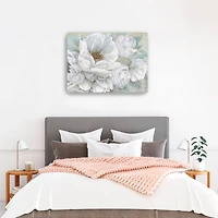 White Blooming Bouquet Canvas Art Print