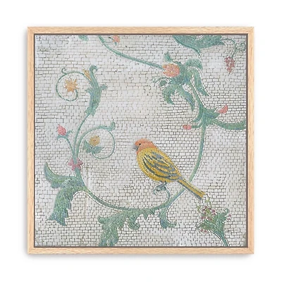 Mosaic Bird I Framed Canvas Art Print