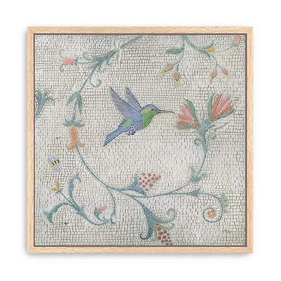 Mosaic Bird II Framed Canvas Art Print