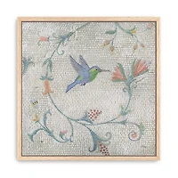 Mosaic Bird II Framed Canvas Art Print