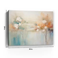 Fall Trees Abstract Canvas Art Print
