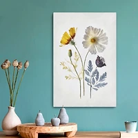 Pressed Flower Memories II Canvas Art Print
