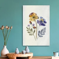 Pressed Flower Memories III Canvas Art Print