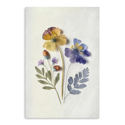 Pressed Flower Memories III Canvas Art Print