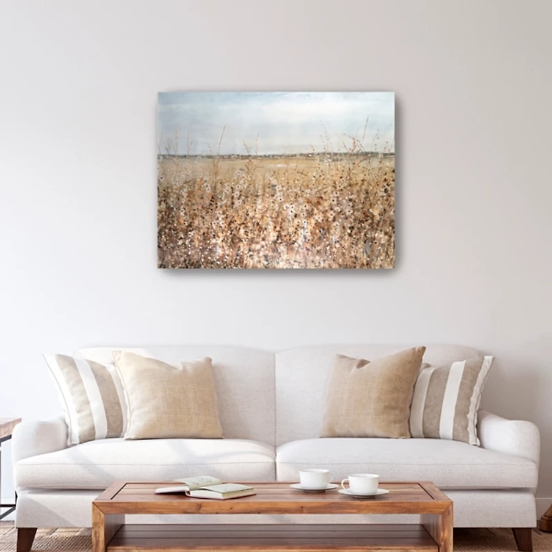 Ochre Landscape Canvas Art Print
