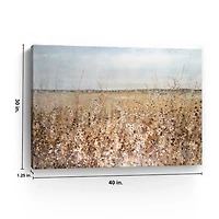Ochre Landscape Canvas Art Print