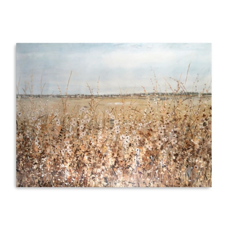 Ochre Landscape Canvas Art Print