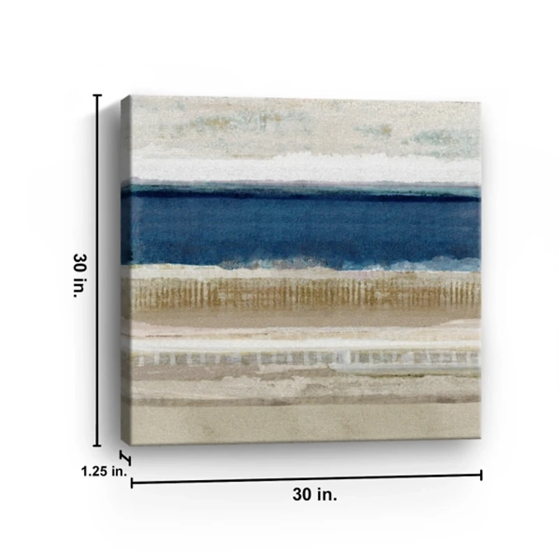 Sandy Blues Canvas Art Print