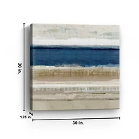 Sandy Blues Canvas Art Print