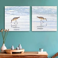 Sandpiper Dreams Canvas Art Prints, Set of 2