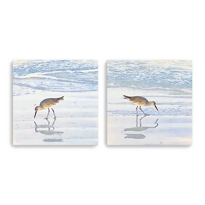 Sandpiper Dreams Canvas Art Prints, Set of 2