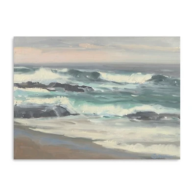 Waves Crashing Canvas Art Print