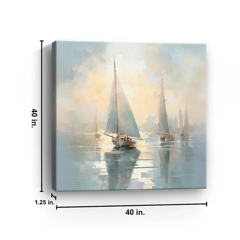 Silent Sailing Canvas Art Print