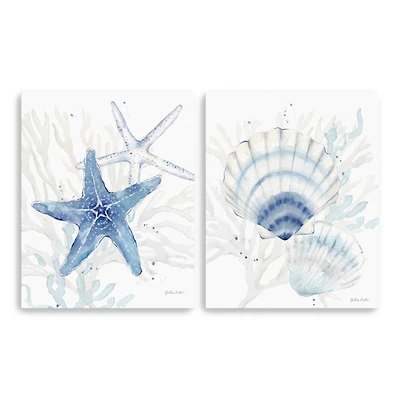 Cottage at the Cape Canvas Art Prints, Set of 2