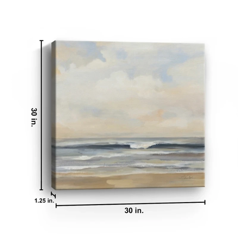 Hazy Shores Canvas Art Print
