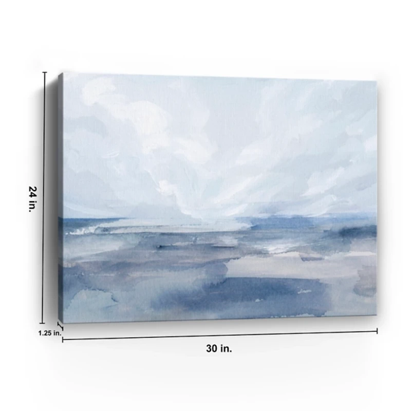 Periwinkle Sea Canvas Art Print