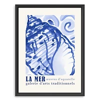La Mer Poster I Framed Canvas Art Print