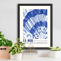 La Mer Poster II Framed Canvas Art Print