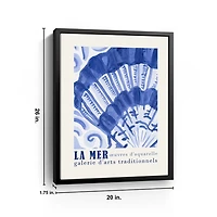 La Mer Poster II Framed Canvas Art Print