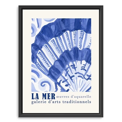 La Mer Poster II Framed Canvas Art Print