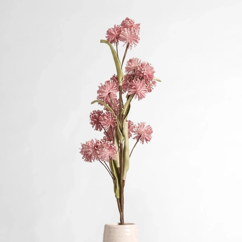 Pink Mini Pom Pom Sprays, Set of 2