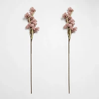 Pink Mini Pom Pom Sprays, Set of 2