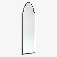 Sophia Black Metal Arch Floor Mirror