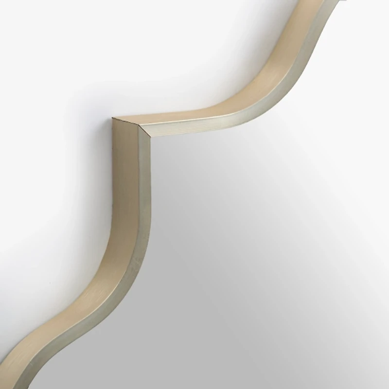 Gold Quatrefoil Metal Wall Mirror