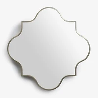 Gold Quatrefoil Metal Wall Mirror