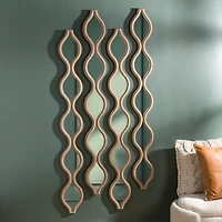 Raindrop Beaded Panel Wall Mirror