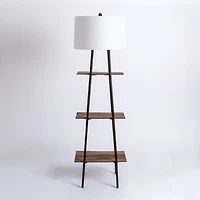 Modern 3-Tier Shelf Floor Lamp