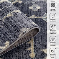 Jordan Eva Purple Medallion Runner, 2x10