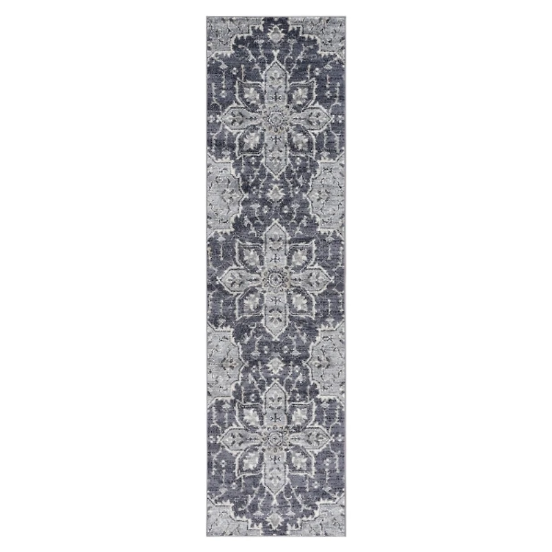 Jordan Eva Purple Medallion Runner, 2x10