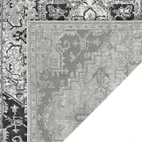 Alexandria Chaves Gray Medallion Area Rug
