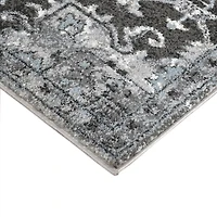 Alexandria Chaves Gray Medallion Area Rug